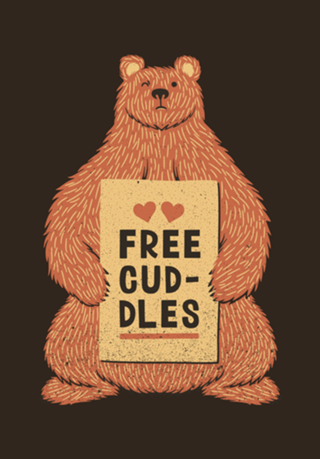 Cute Bear Free Cuddles Orange