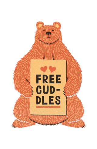 Cute Bear Free Cuddles Orange