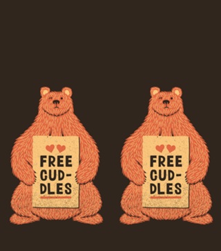 Cute Bear Free Cuddles Orange