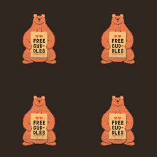 Cute Bear Free Cuddles Orange