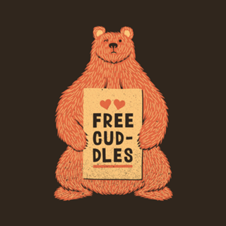 Cute Bear Free Cuddles Orange