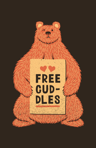 Cute Bear Free Cuddles Orange
