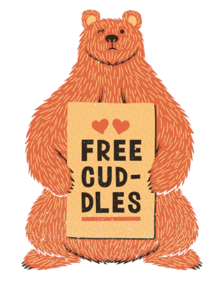 Cute Bear Free Cuddles Orange