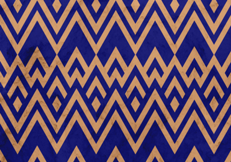 Blue Pines Vintage Pattern