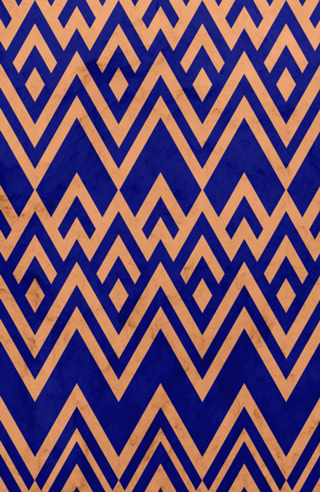 Blue Pines Vintage Pattern