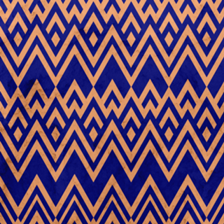 Blue Pines Vintage Pattern