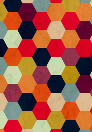 Colorful Beehive Pattern