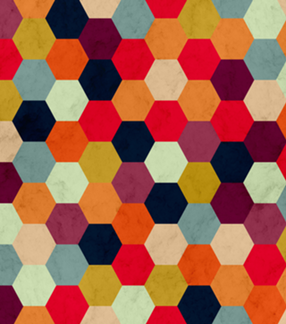Colorful Beehive Pattern