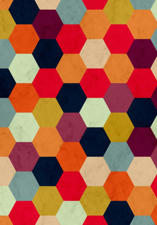 Colorful Beehive Pattern