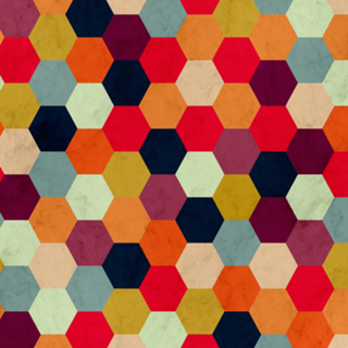 Colorful Beehive Pattern