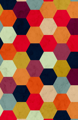 Colorful Beehive Pattern
