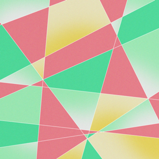 Geometric Fractal Strawberry Mint Ice Cream