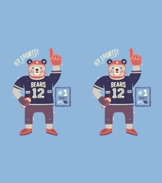 American Football Bear