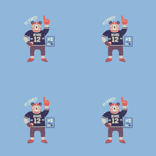 American Football Bear