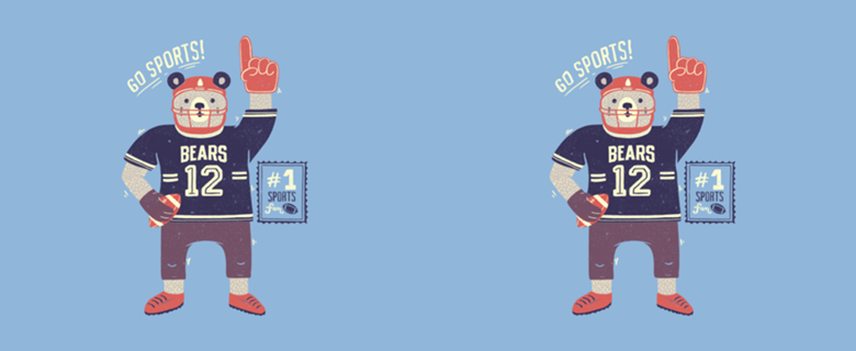 American Football Bear