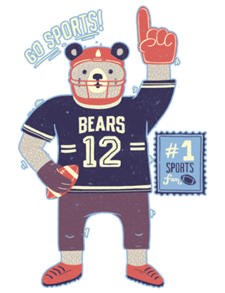 American Football Bear