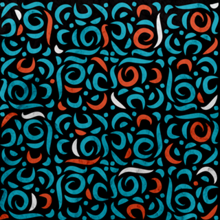 Arabic Organic Pattern Black