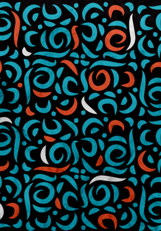 Arabic Organic Pattern Black