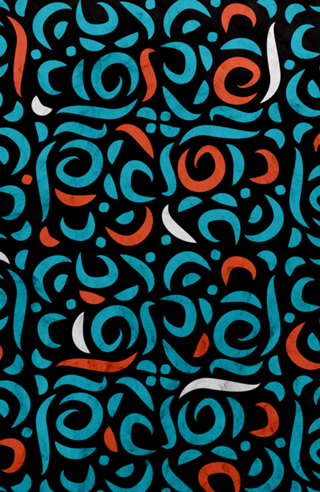 Arabic Organic Pattern Black