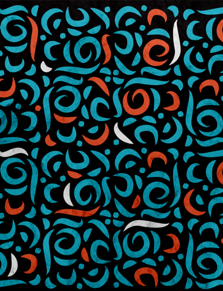 Arabic Organic Pattern Black