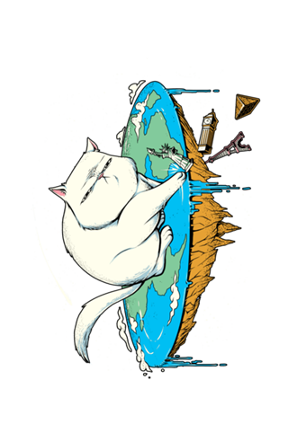 Flat Earth Cat