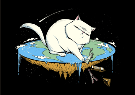 Flat Earth Cat
