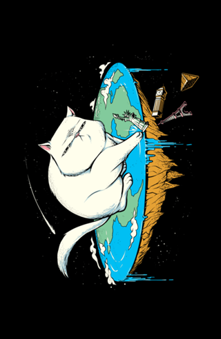 Flat Earth Cat