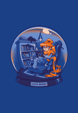I Love Books and Cats