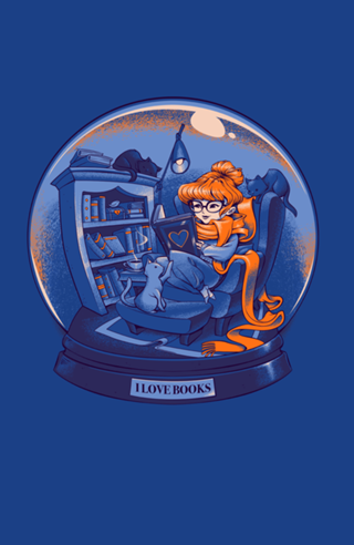 I Love Books and Cats