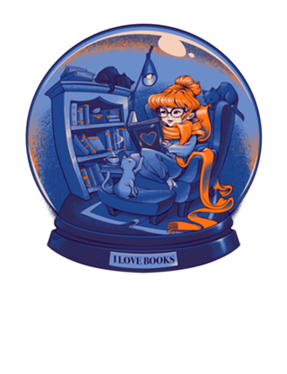 I Love Books and Cats