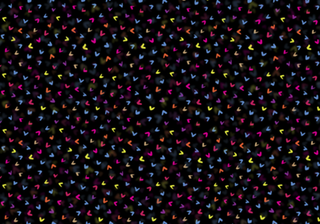 Black Rainbow V Pattern