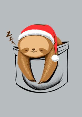 Sloth in a Pocket Xmas
