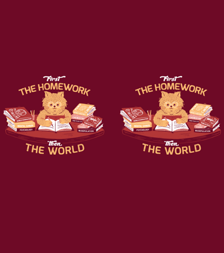 First the homework, then the world