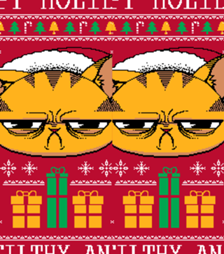 Ugly Holiday Sweater Cat