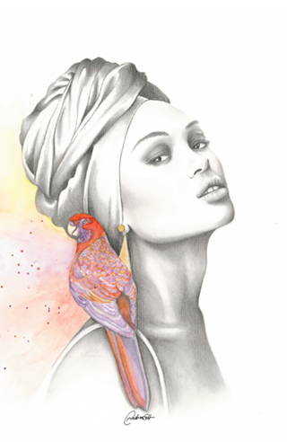 Bird Turbant Girl