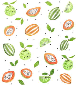Papaya & Custard Apple