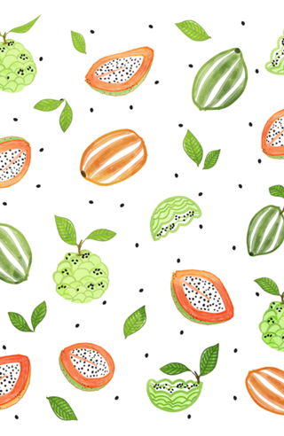 Papaya & Custard Apple