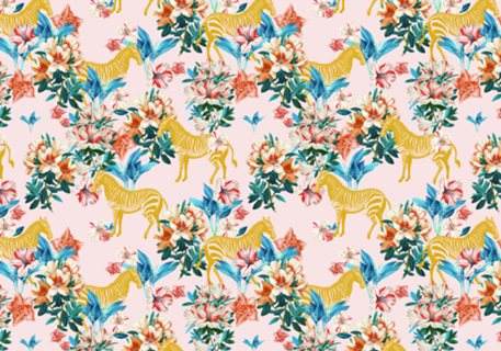 Floral and Zebras