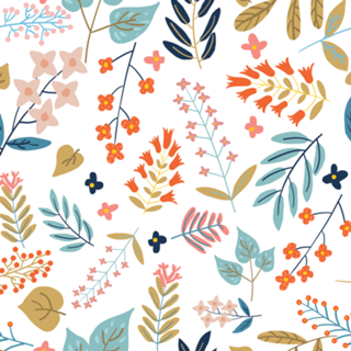 Botanical Harmony | Floral vintage Plants Colorful