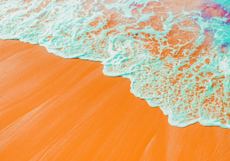 Coral Shore, Ocean Beach Photography, Summer Sea