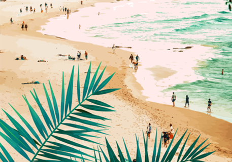 Beach Weekend | Pastel Ocean Sea Tropical Travel