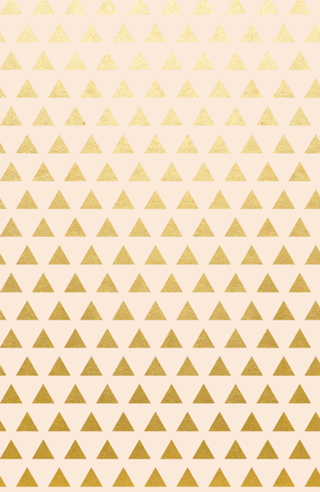 Blush + Gold Triangles