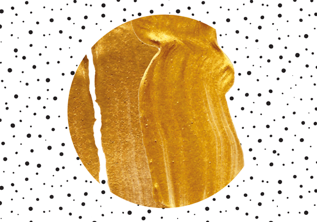 Stay Gold | Abstract Geometric Painting | Polka