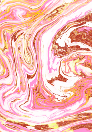 Marble & Rose Gold Dust