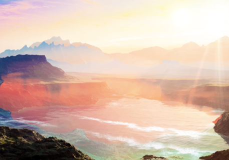 Sunrise Grandeur, Scenic Nature Landscape, Ocean