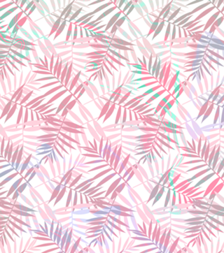 Pastel Colors Palms Pattern