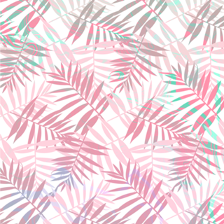 Pastel Colors Palms Pattern