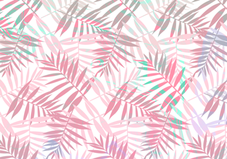 Pastel Colors Palms Pattern