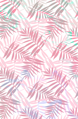 Pastel Colors Palms Pattern