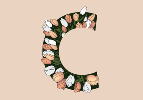 Monograma Floral C